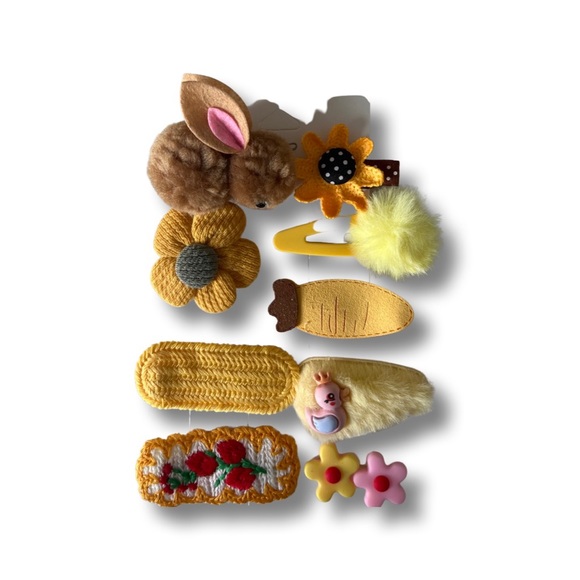 Girl’s Bunny 🐰 TalesUs Hair clips 9pcs - Picture 4 of 8